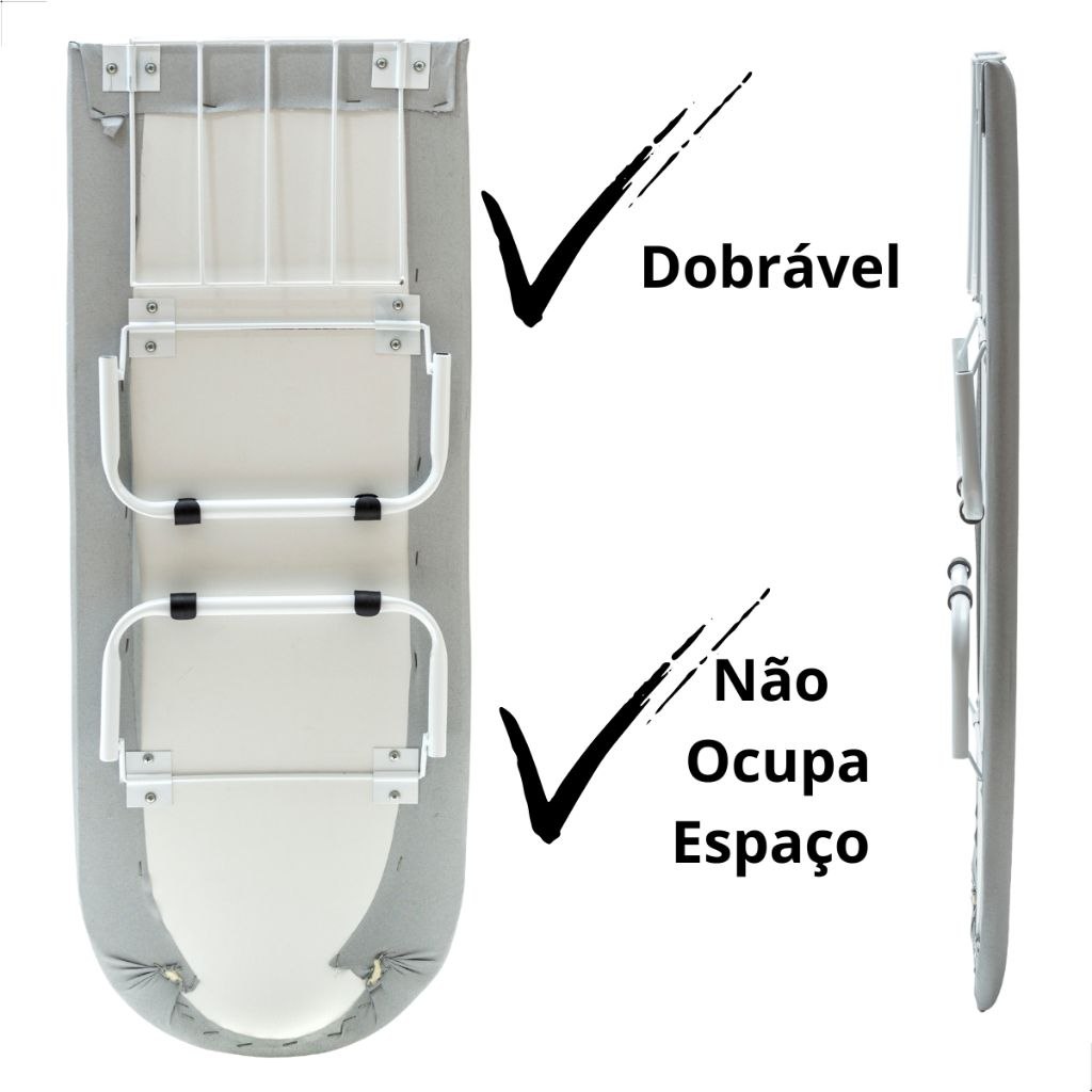 Mesa de Passar Roupa Portátil Compacta com Suporte Ideal para Viagens e Lavanderia