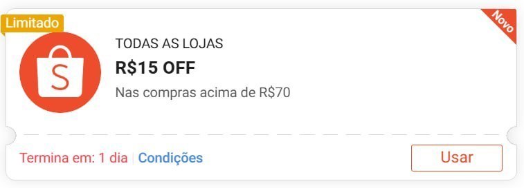 R$15 OFF em R$70