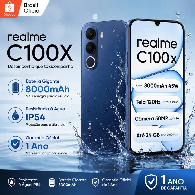 Realme C100X 4+256 8000mAh