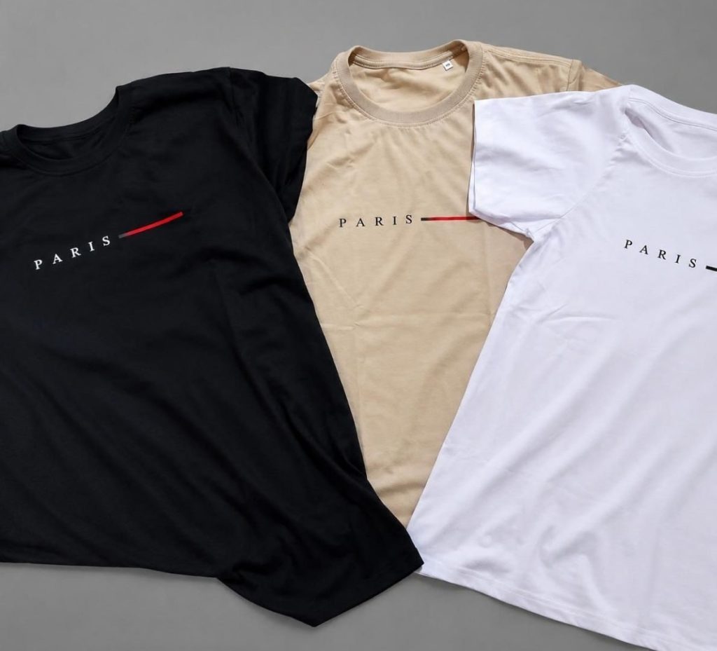 Kit 3 Camisetas Paris Masculinas
