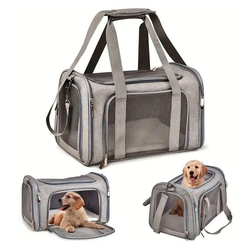 Bolsa de transporte para cães e gatos Mochila Mala de viagem para avião