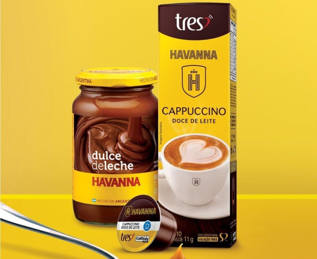 Capsula de Cappuccino Doce De Leite TRES 3 Corações 10 unidades