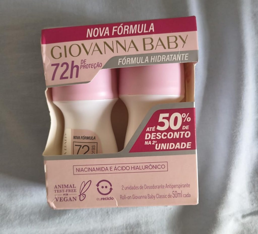 Kit 2 Unid. Giovanna Baby Desodorante Roll On Classic 50Ml