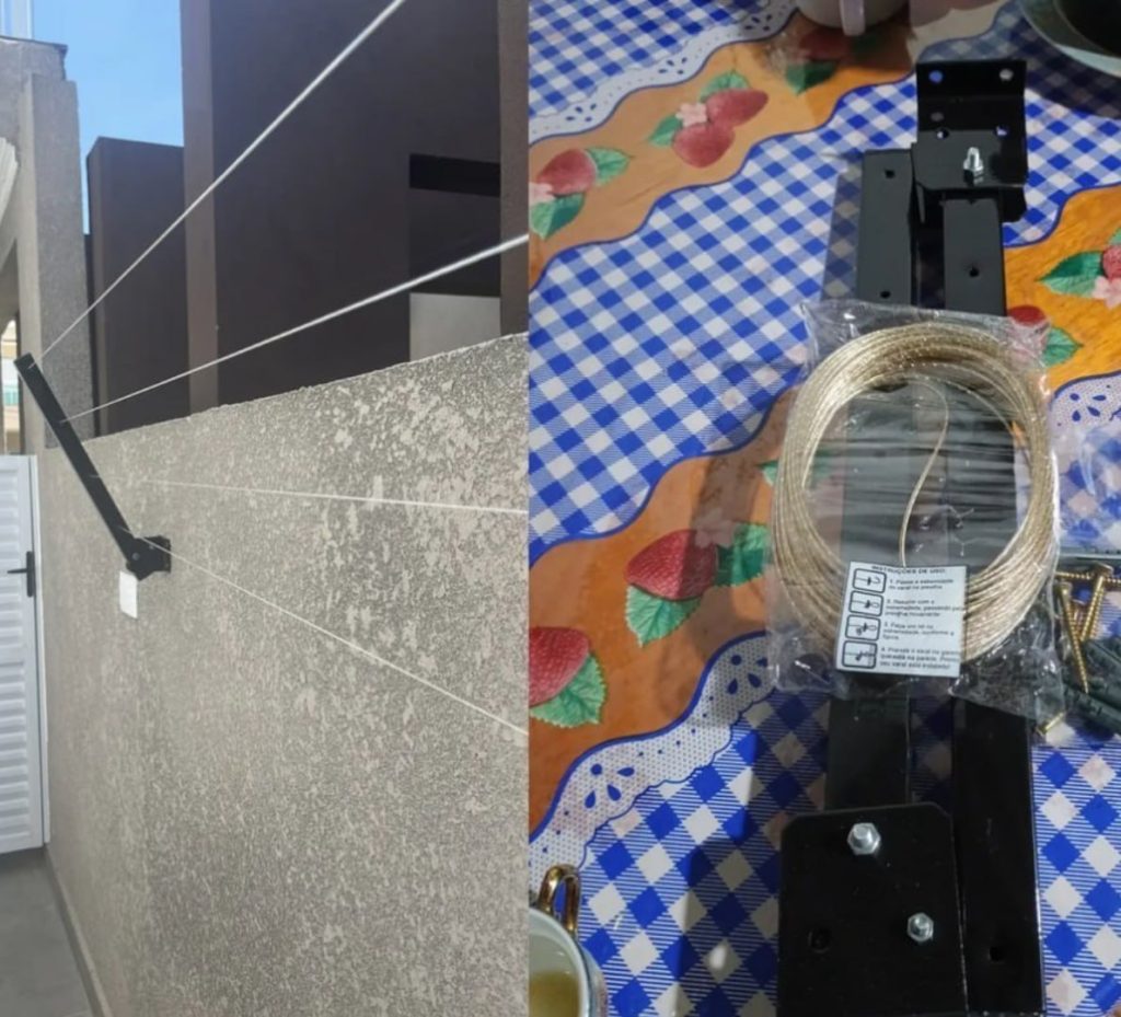 Varal De Roupa Reforçado 80 Kg Dobrável
