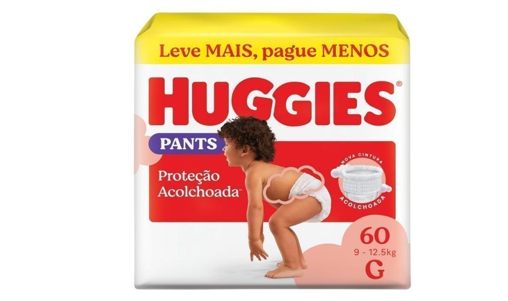 Fralda Pants Huggies Supreme Care, Tamanho G, 9-12,5 kg, 60 Unidades, Estilo Roupinha com Cintura Acolchoada