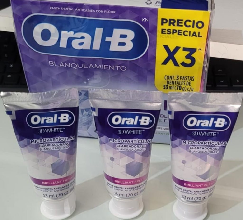 PASTA DE DENTE ORAL-B 3D WHITE PRA NAO DAR BANDEIRA