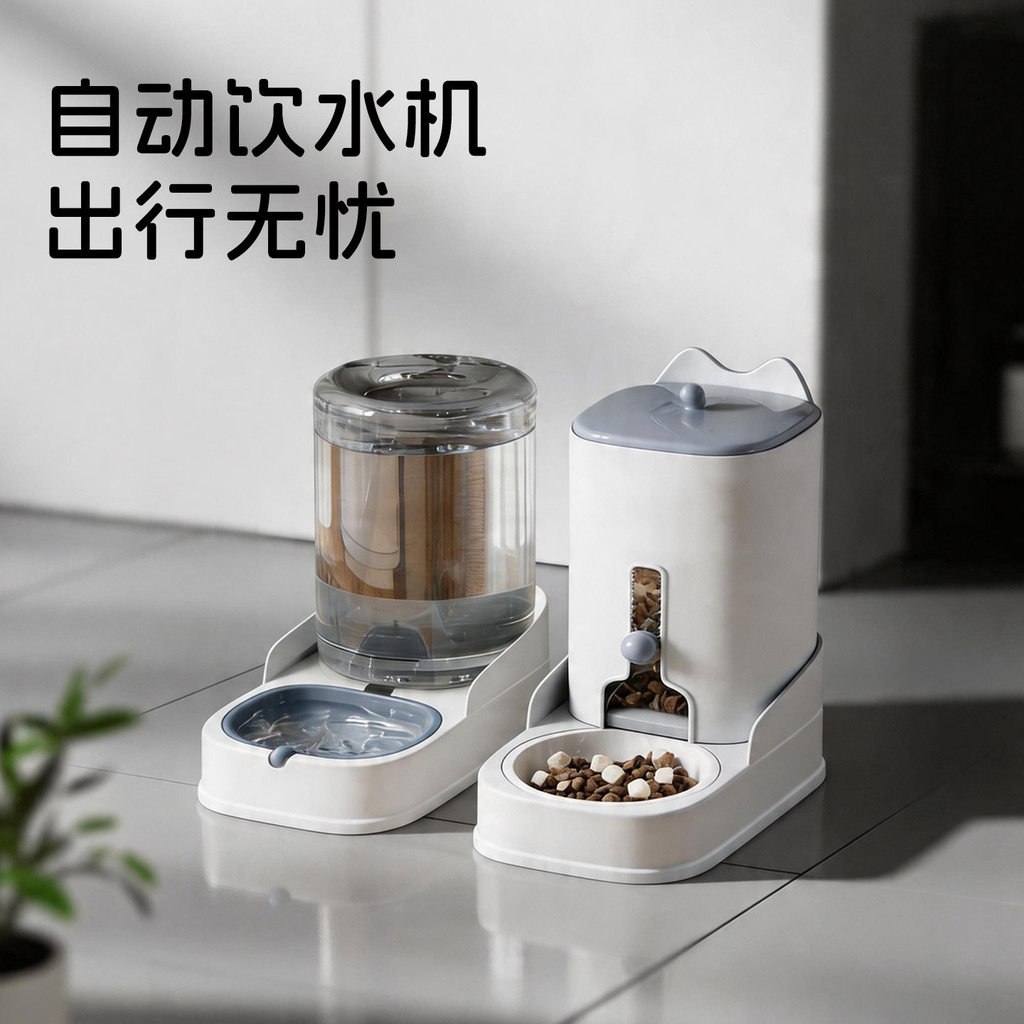 Tigela para gatos e gatos, tigela de água para cães e gatos, dispensador de água para animais de estimação, alimentador