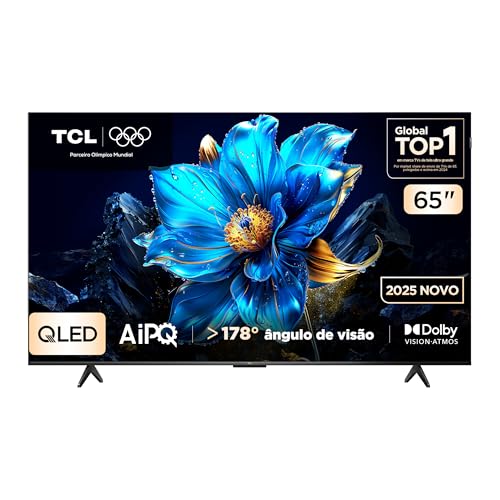 Smart TV TCL 65 Polegadas QLED 4K P7K WiFi Bluetooth Google TV HDR10+ Dolby Atmos Dolby Vision 65P7K