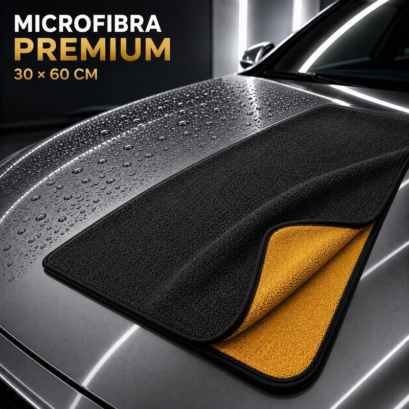 Pano Microfibra Toalha Grande 30x60cm Limpar Secar Carro Automotivo Lavagem Secagem Polimento
