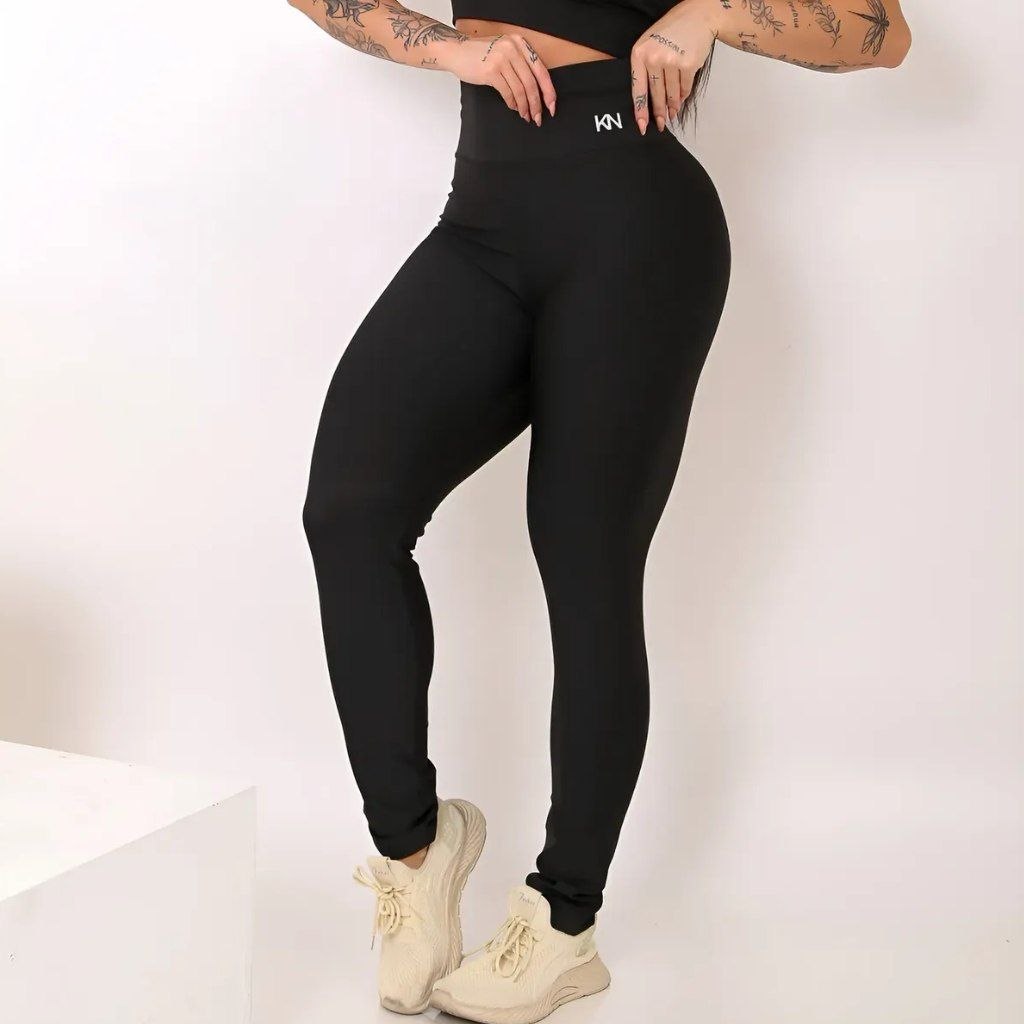 Calça Legging Fitness Zero Transparência Cintura Alta Koenig