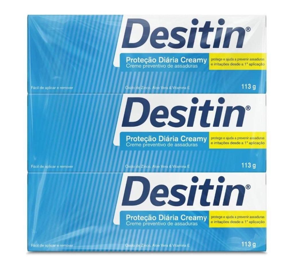 Kit  3 Cremes Preventivos de Assaduras Desitin 113g cada