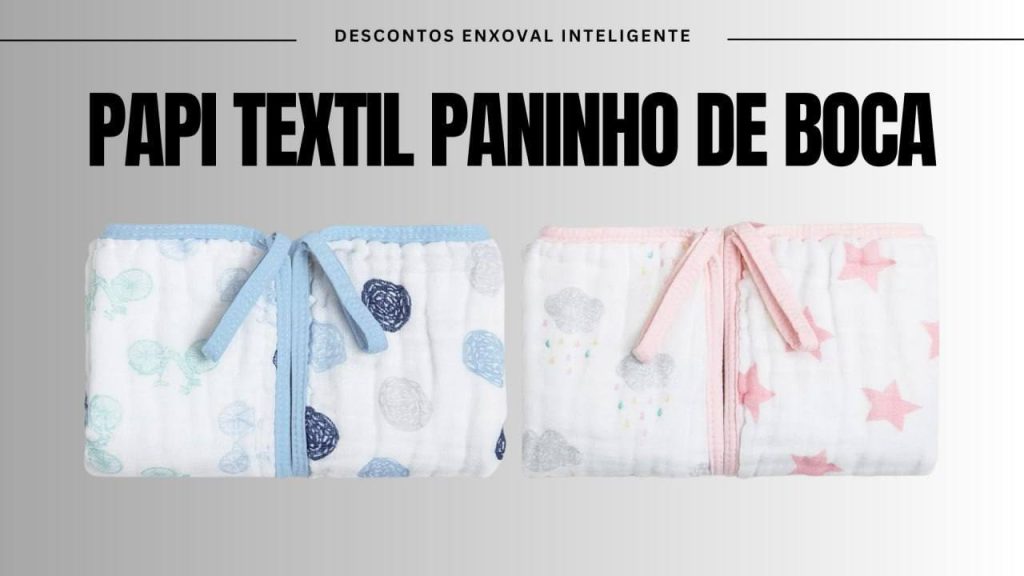 Papi Textil Paninho De Boca Papi Soft C/Prendedor De Chupeta Est 40Cm X 40Cm Contem 02 Un