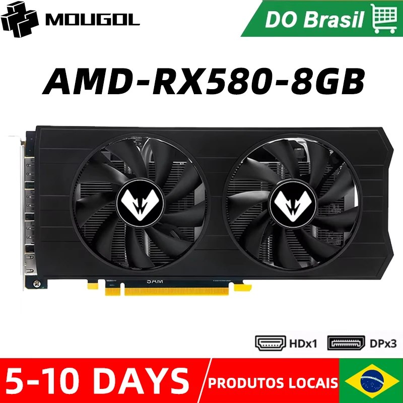 Placa de vídeo MOUGOL RX580 8G