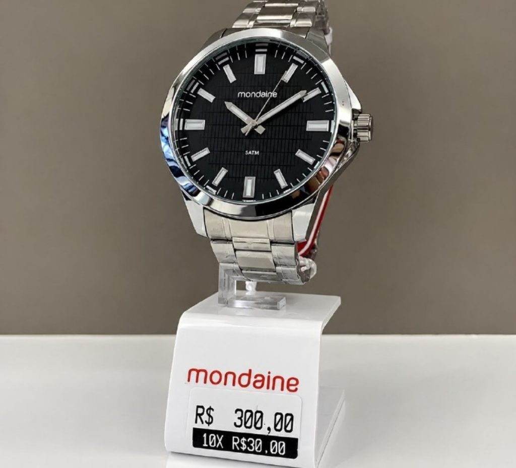 ?? Relógio de Pulso Mondaine Prata