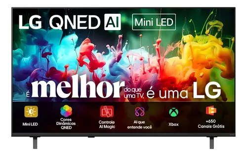 Smart TV 4K 50" LG QNED Mini LED AI QNED70 2026 Processador α7 Ger9 HDR10 Xbox Bluetooth Wi-Fi AI Search Google Gemini Integrados webOS 26 - 50QNED70BSA