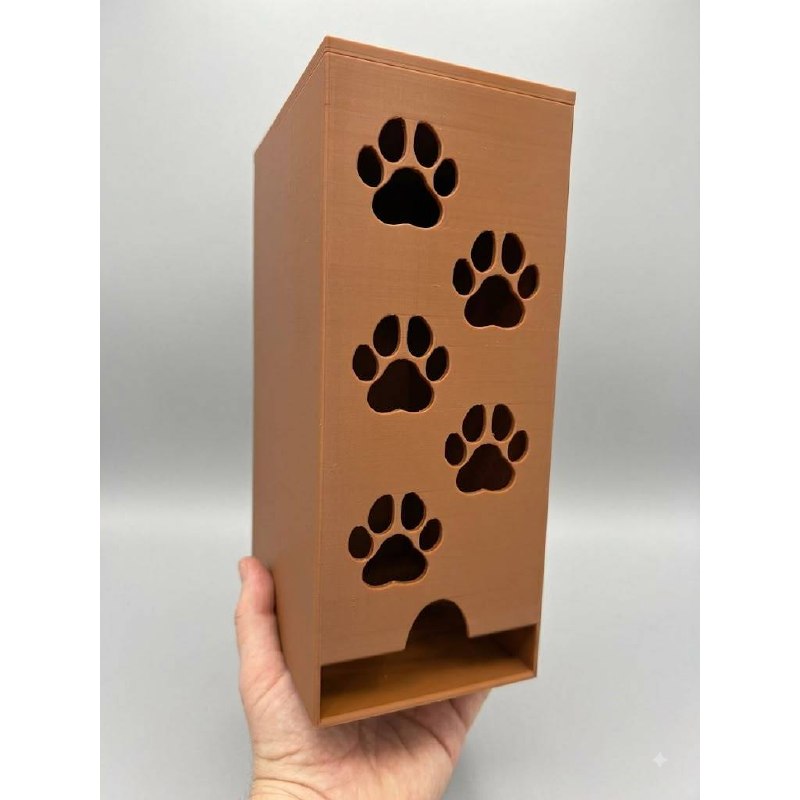Dispenser Porta Sachê Ração Úmida Cães e Gatos Organizador Pet Patinhas