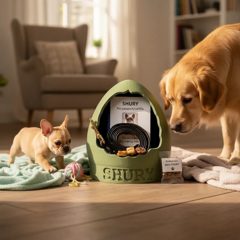 Comedouro Pet Ovo de Dragão 2 em 1 | Tigela + Organizador para Cães e Gatos Premium