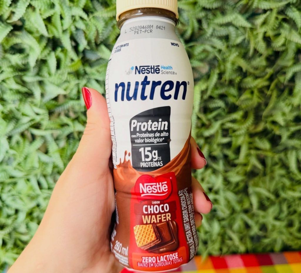 Bebida Láctea Nutren Protein 15g de proteínas Chocowafer 260ml - 6 unidades
