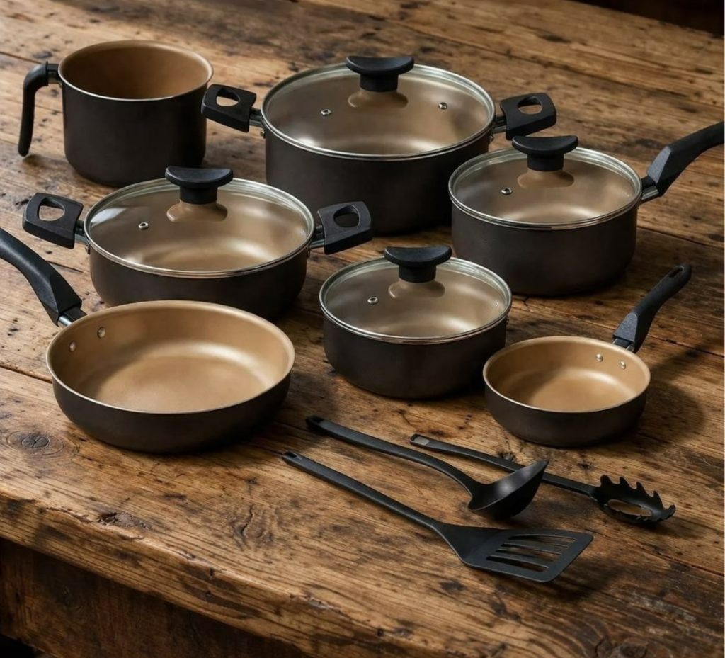 Conjunto Panelas Antiaderente 10 Peças Teflon