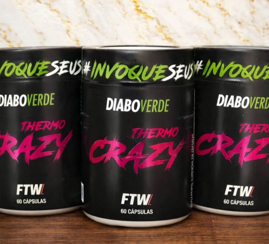 Termogênico Thermo Crazy Pote 60 cáps FTW - DIABO VERDE