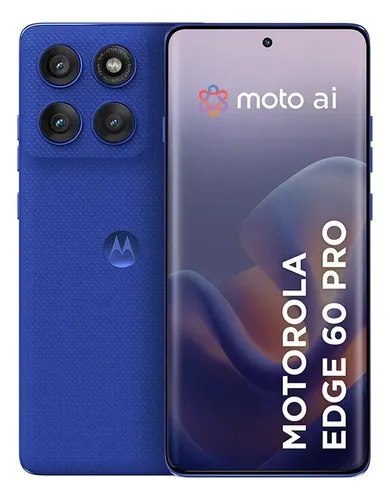 Smartphone Motorola Edge 60 Pro 5g - 256GB 24GB (12GB Ram+12GB Ram Boost), Tela Quad-curve Moto Ai 50mp Sony Camera Ultrarresistencia Militar Ip68 + Ip69 - Azul