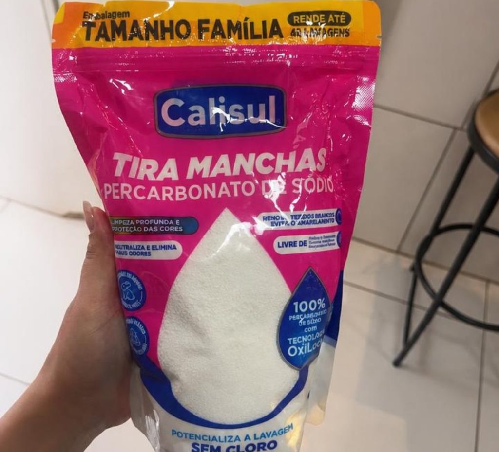 Percarbonato de Sódio Calisul 100% Puro Clareador Multiuso 500g