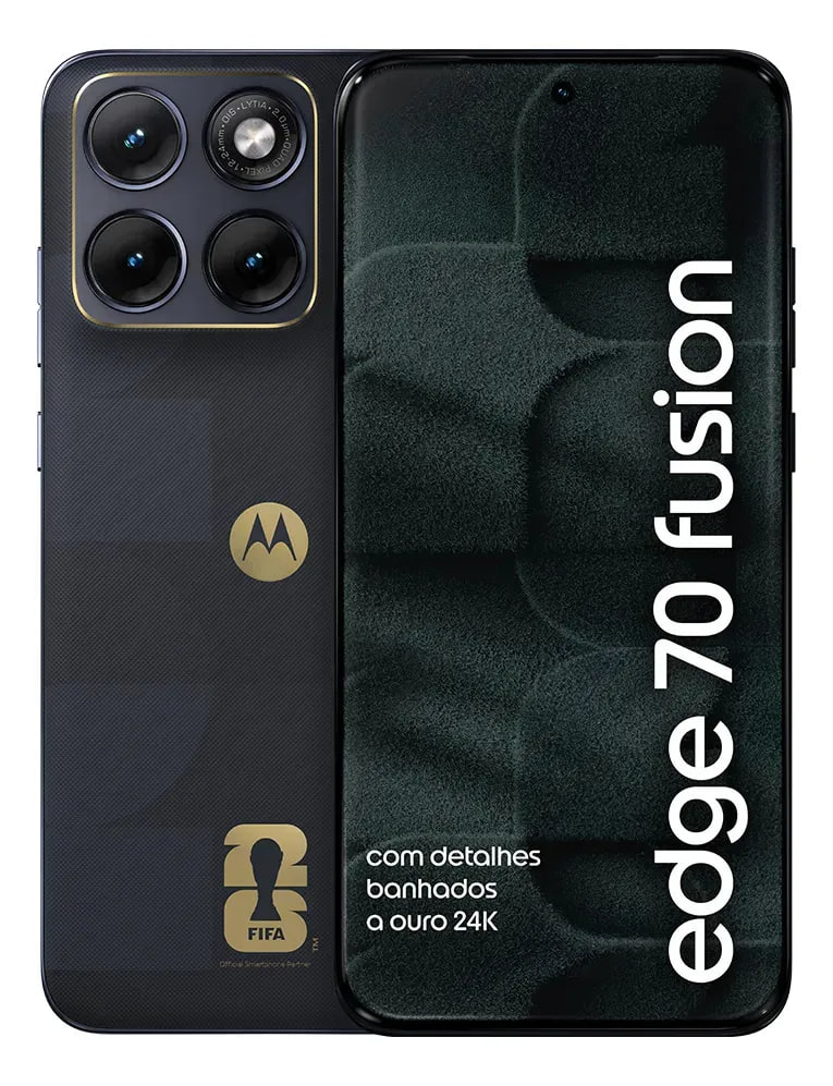 Smartphone Motorola Edge 70 Fusion 5G FIFA World Cup Collection 256GB 24GB Grafite