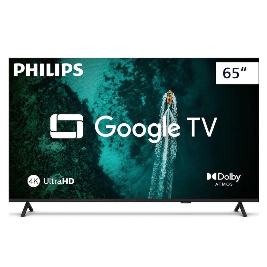 Smart TV 65 polegadas 4K Philips 65PUG7419/78 Google TV