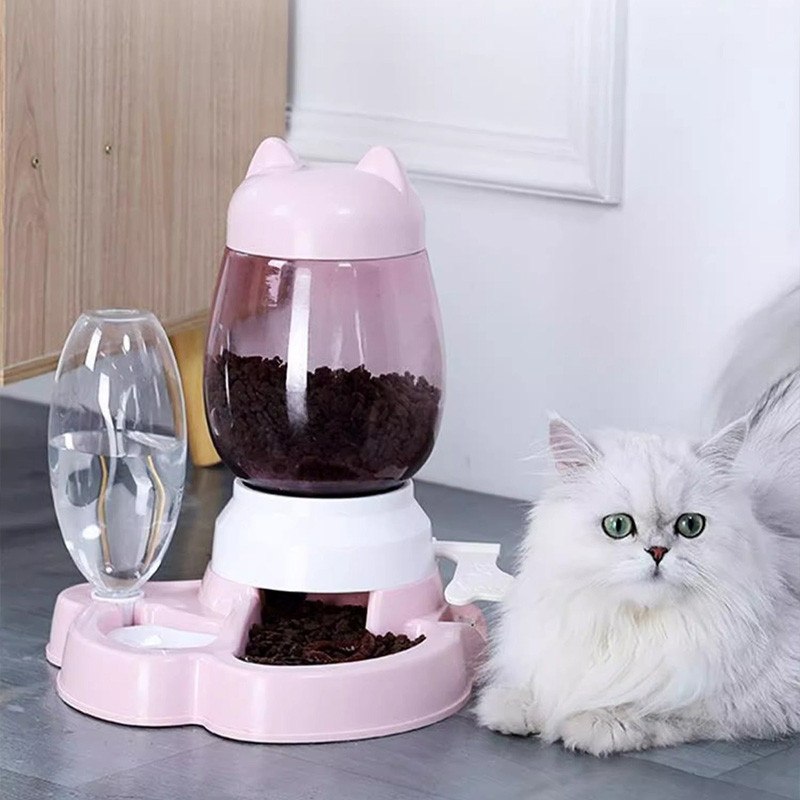Alimentador Automático De Imprensa Para Animais De Estimação-Tigela De Comida Gatos Cães Exercício Inteligência Cão Gato