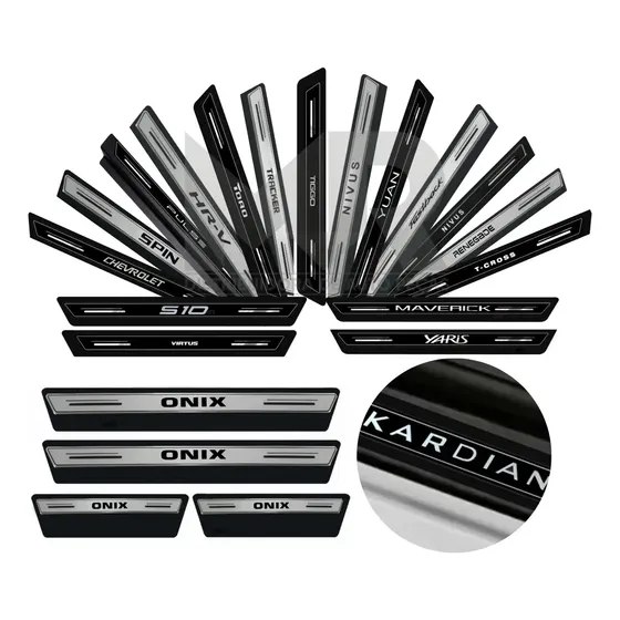 Kit Soleira Proteção Porta Resinada Premium Black Out Poroso