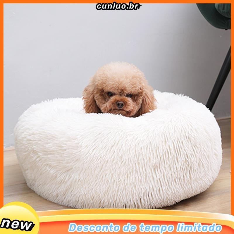 Rodada Gato De Pelúcia Sem Maca/Inverno Quente Pet Litter/Cama Do Cão/Mat/Adequado Para Medium Large Cães E Gatos
