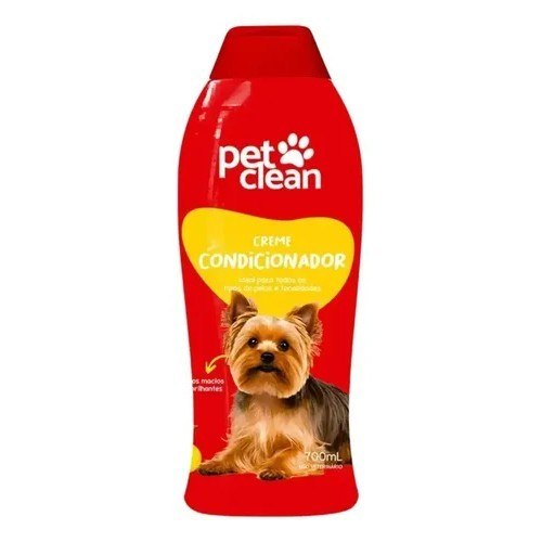 Shampoo Cães Gatos Banho E Tosa Pet Clean 700 Ml Fragrâncias Creme Condicionador Oferta