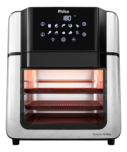 Air Fryer Oven Philco 15l Painel Digital Paf15a Cor Preto