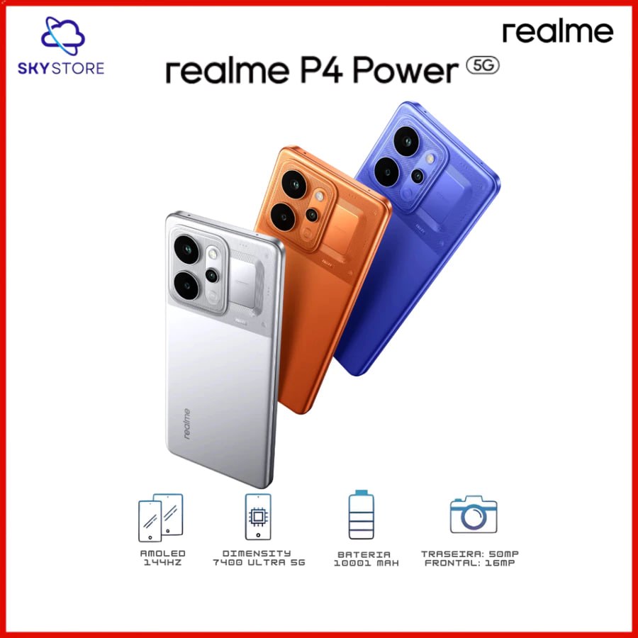Realme P4 Power 5G 256GB Dimensity 7400 Ultra, 10001mAh