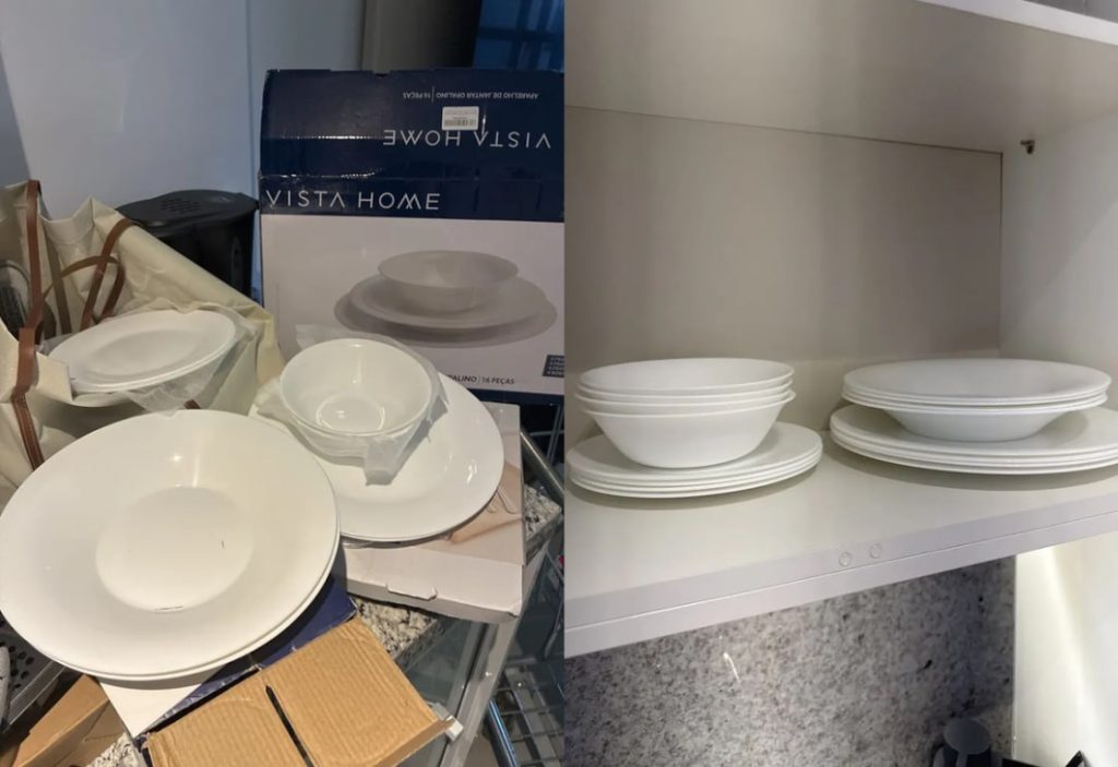 O KIT DE JANTAR É IGUAL A GENTE: SÓ BRANQUINHO NA MESA!