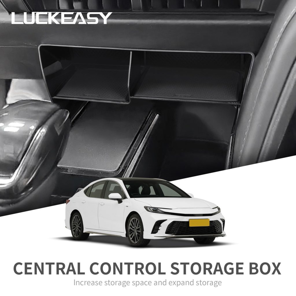 LUCKEASY para Toyota Camry 9ª Geração 2024 2025 Caixa Organizadora para Console Central Acessórios Internos Automotivos