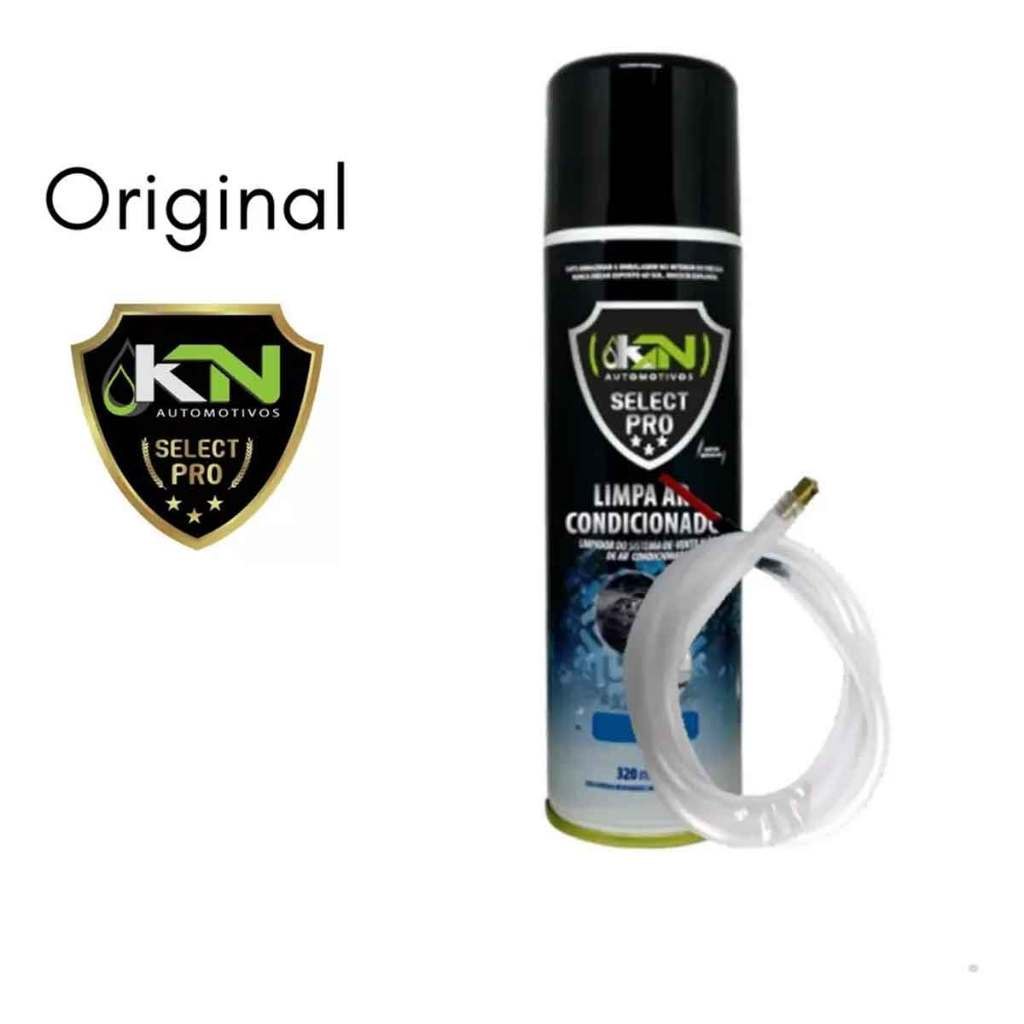 Higienizador Ar Condicionado Automotivo com Sonda KN 320ml Spray Limpeza Dutos Neutraliza Odores