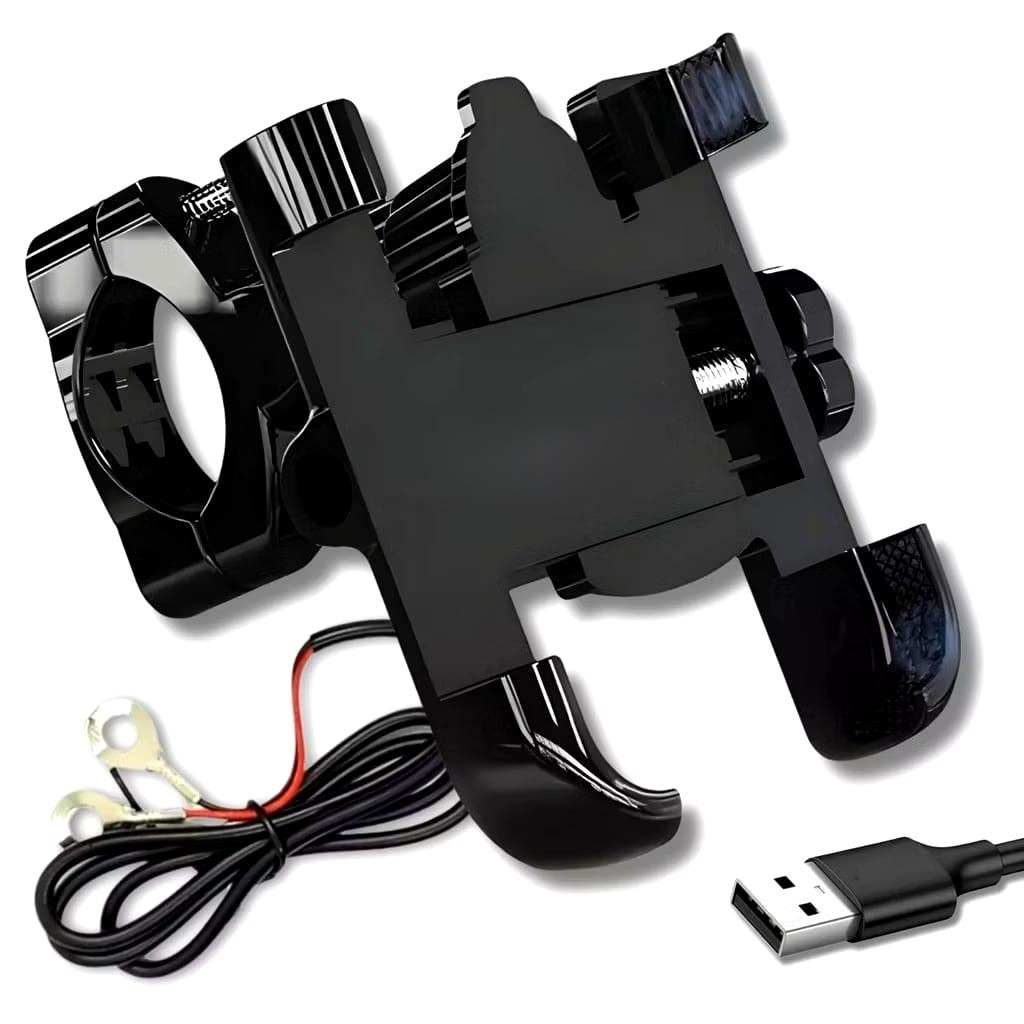Suporte Moto com Carregador Firme Resistente ZL-MT-USB / Suporte Para Celular Bicicleta E Moto MM-ZXC