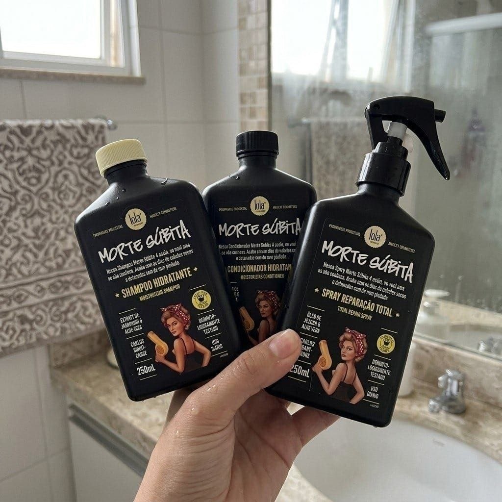 Kit Morte Súbita (Shampoo + Condicionador + Spray Reparaçao) - Lola From Rio