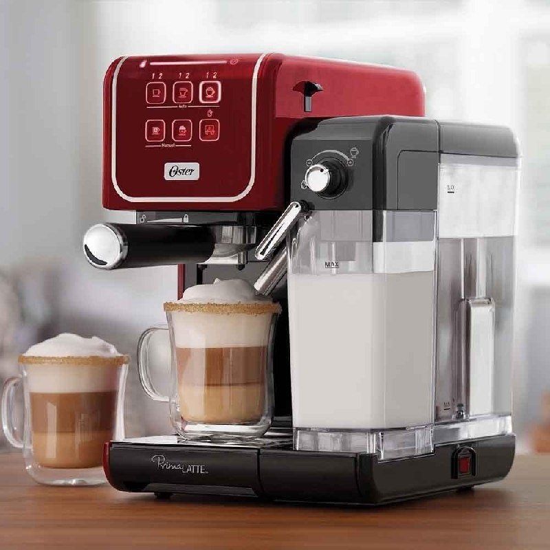 Cafeteira Espresso Primalatte Bvstem6801r Touch Red Oster Cor Preto/Vermelho