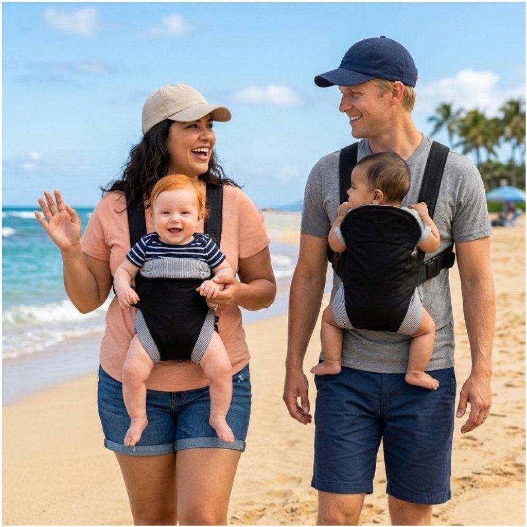Bolsa Carregador Canguru Bebê Passeio Duas Posições Ergonômico