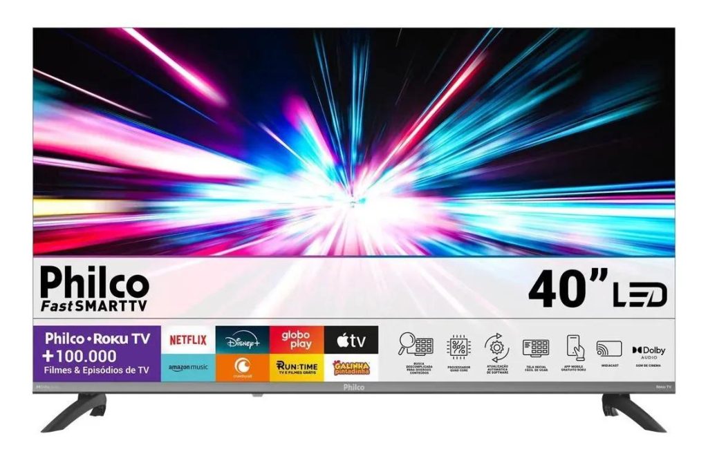 Smart TV Philco 40" Full HD Roku TV