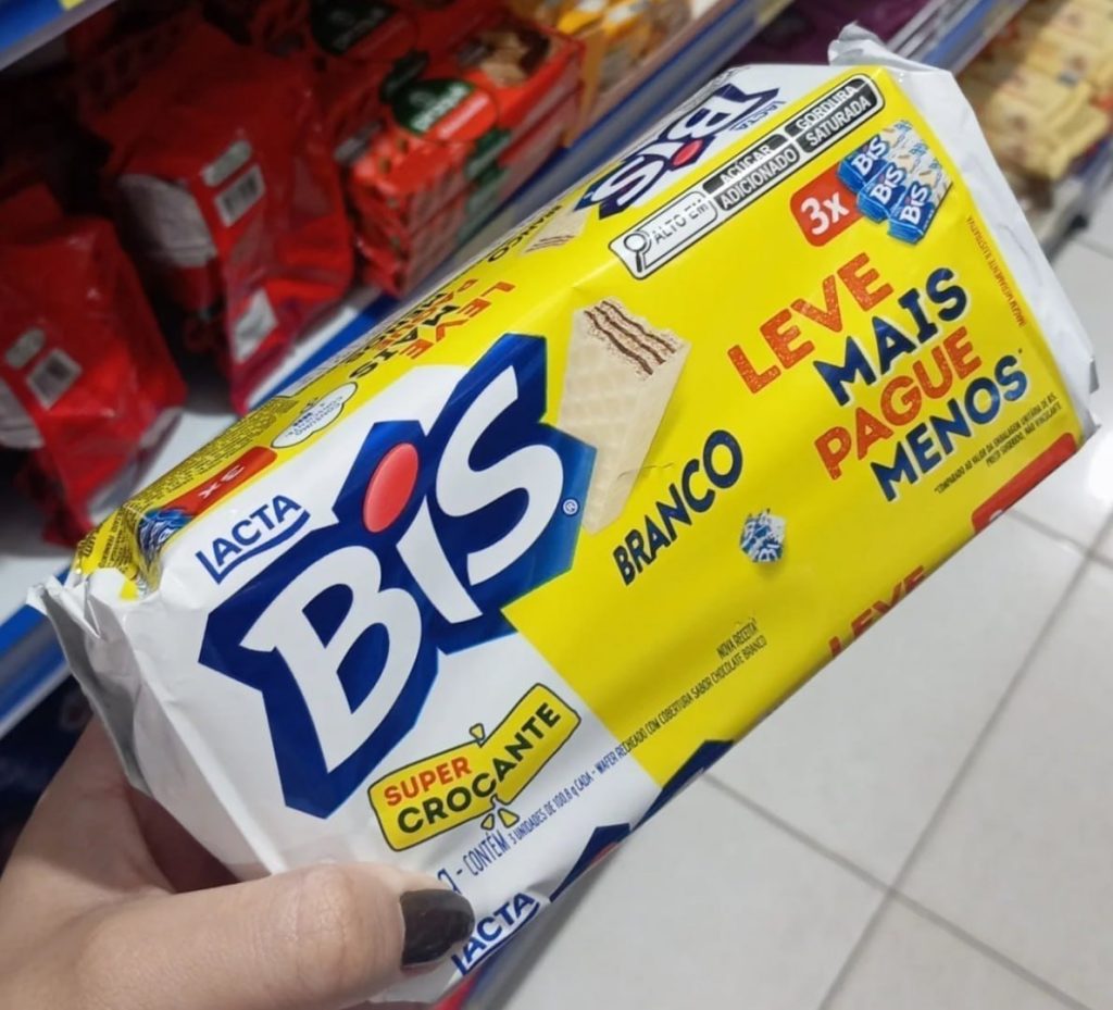 Bis Branco - Kit 3 Pacotes de 100,8g cada