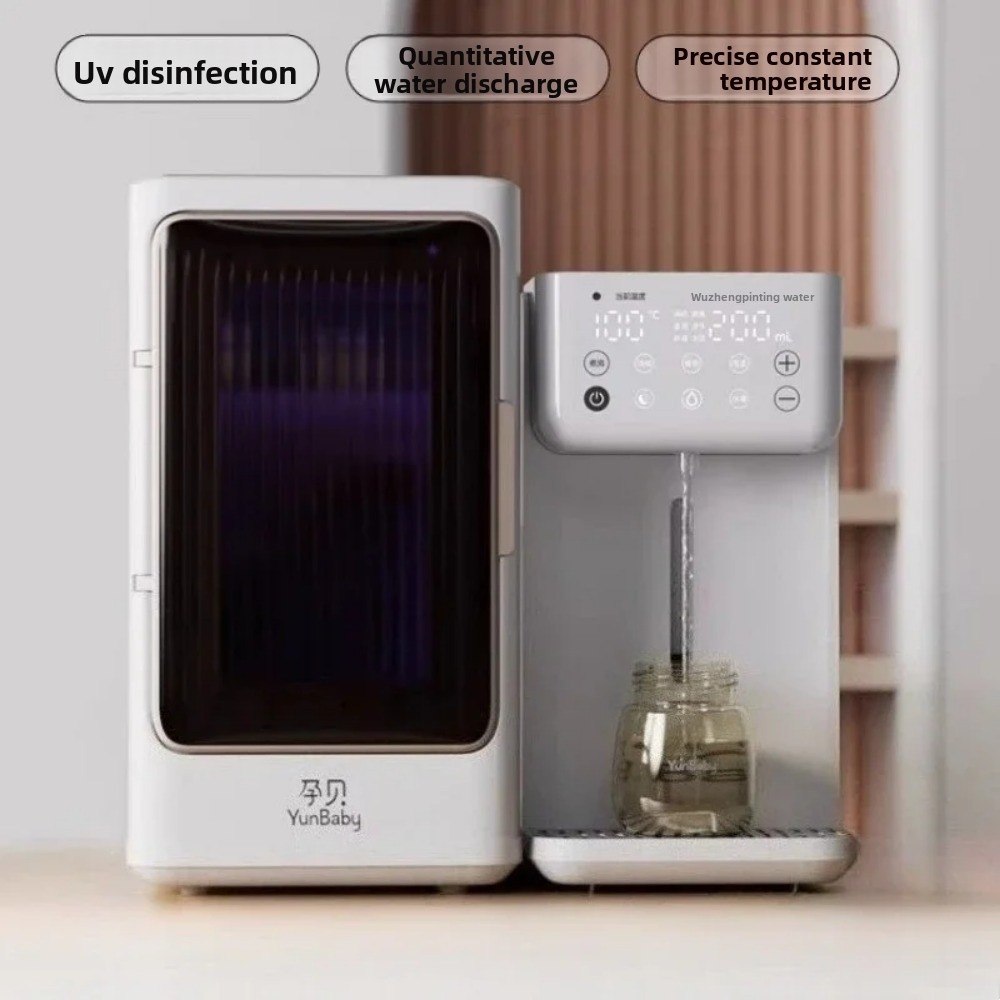 Esterilizador de Mamadeiras e Preparador de Leite com Dosador e Aquecedor de Temperatura Constante 3 em 1 Ultravioleta com Secagem 220V