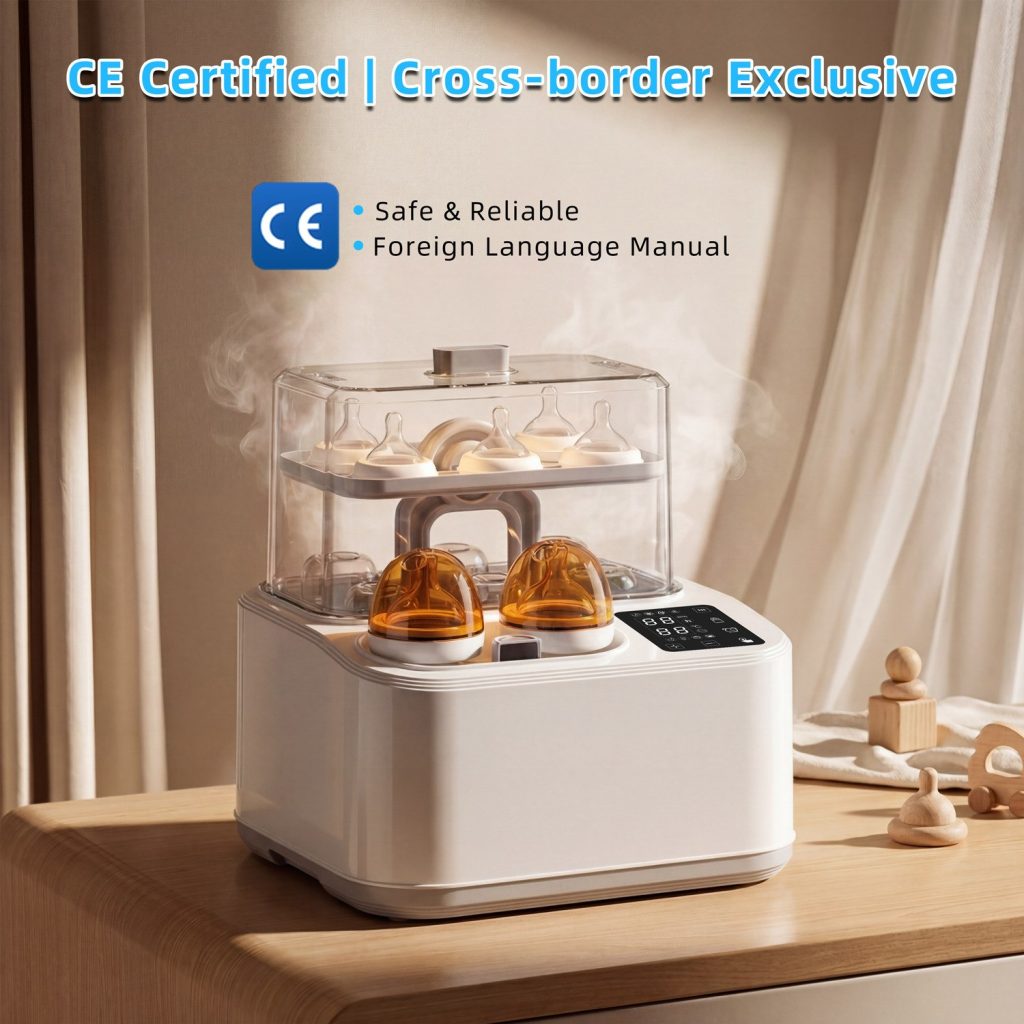 Esterilizador de Mamadeiras 8 em 1 Inteligente e Rápido com Aquecedor de Leite e LCD