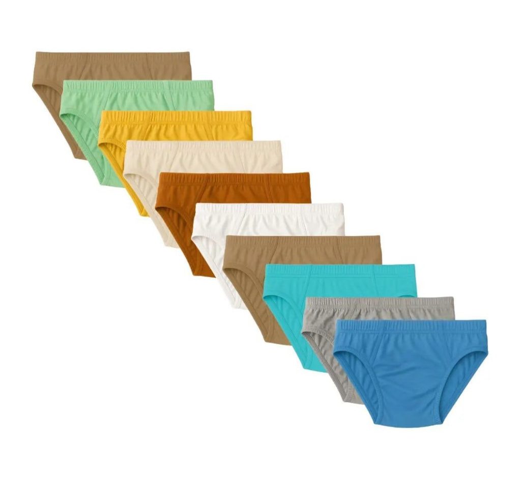Kit 12 Cuecas Infantil Slip 100% Algodão  (Tam. 1 ao 12)
