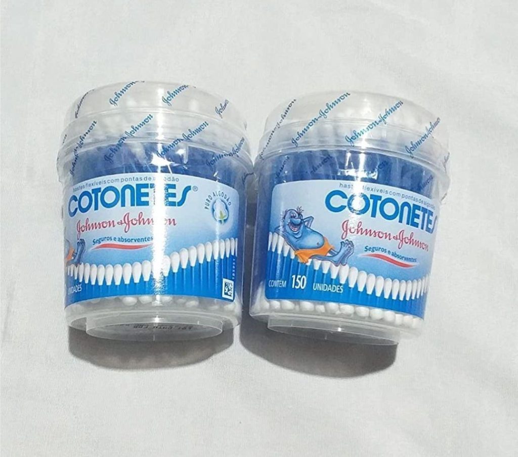 Hastes Flexíveis Cotonetes Pote de 150 Unidades