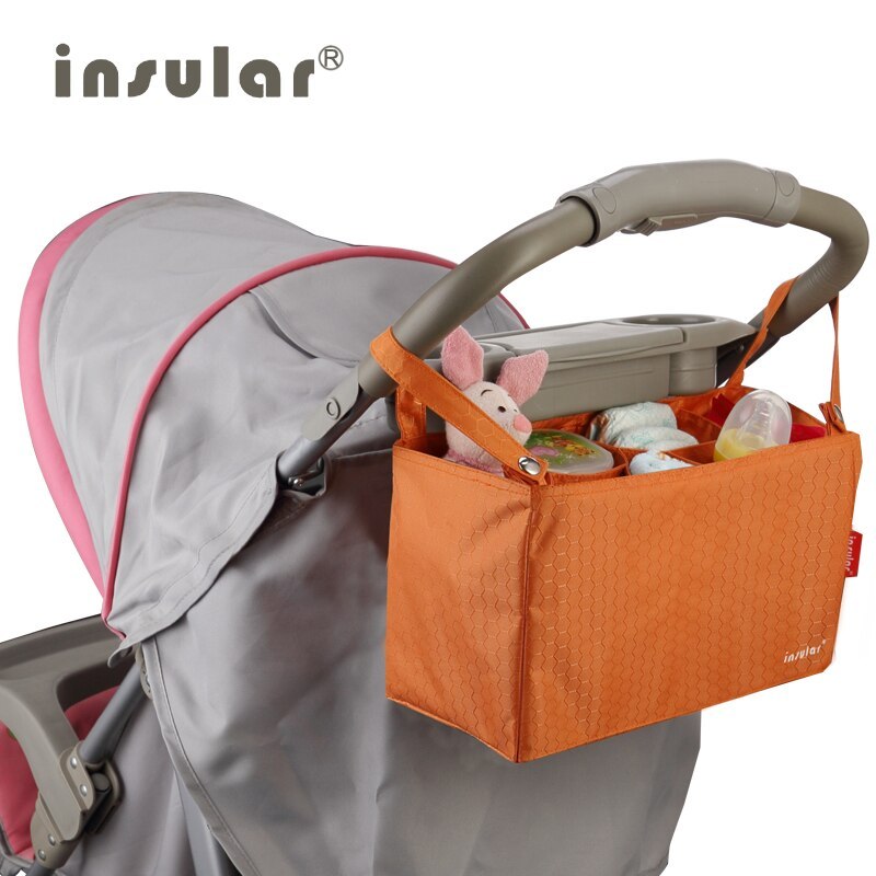 Bolsa Organizadora para Carrinho de Bebê Insular - Acessórios para Carrinho de Bebê para Novos Pais