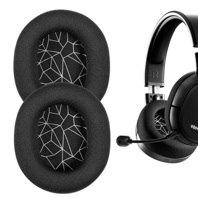 1 Par de Almofadas de Espuma para Headset Gamer SteelSeries Arctis 1 3 5 7 9, Substituição de Almofadas de Ouvido Elásticas