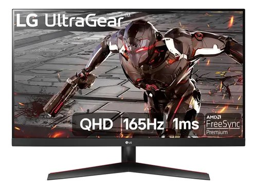 LG UltraGear Monitor Gamer 32" VA 165Hz 1ms (MBR) QHD 2K (2560x1440) HDR10 AMD FreeSync, Preto - 32GN600